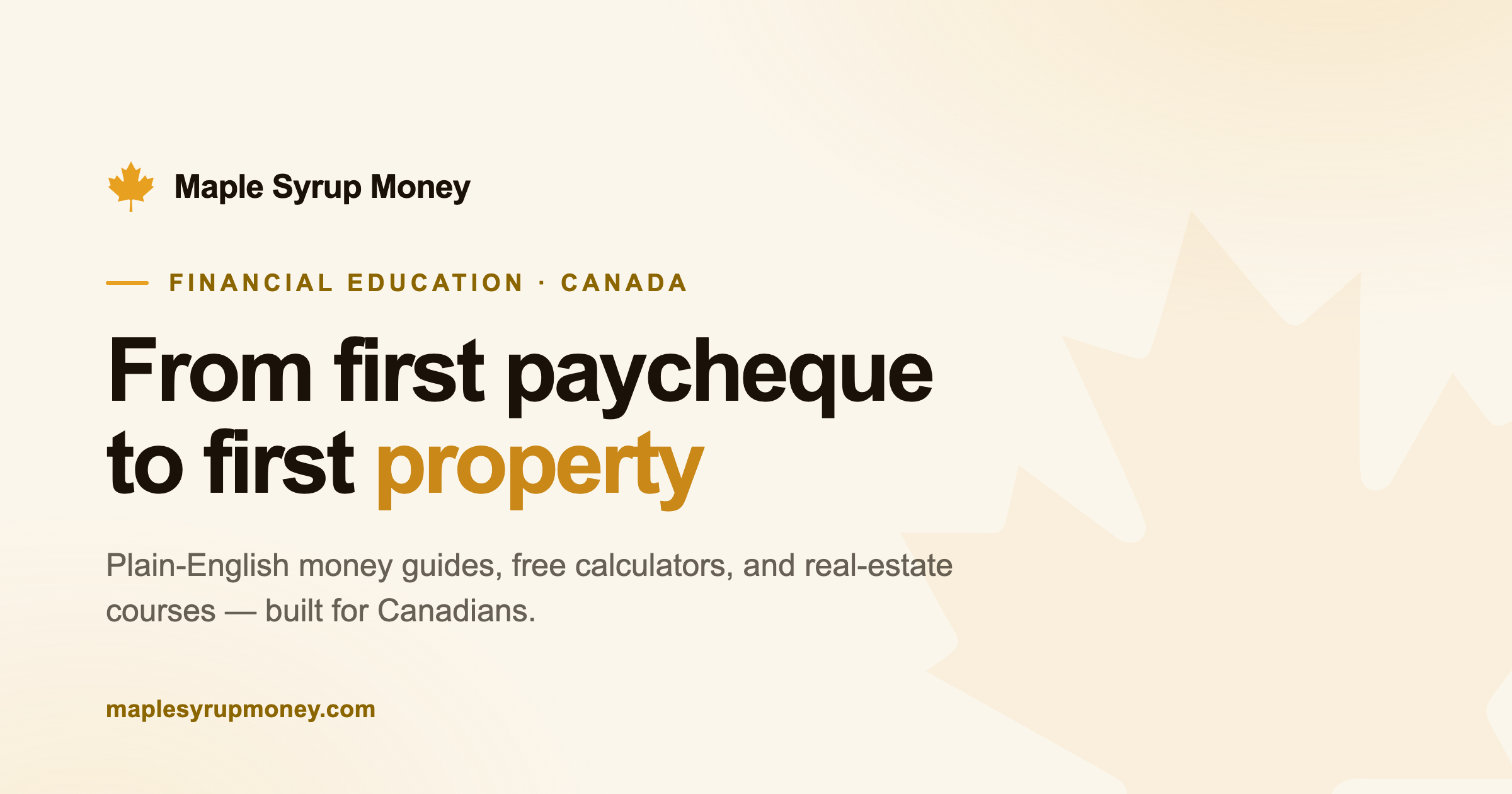 Real Estate Investing Calculators | Maple Syrup Money — Cap Rate, DSCR ...